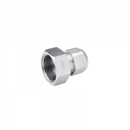 Муфта металопластикова Karro 16х3/4" РВ нікельована KR-0521