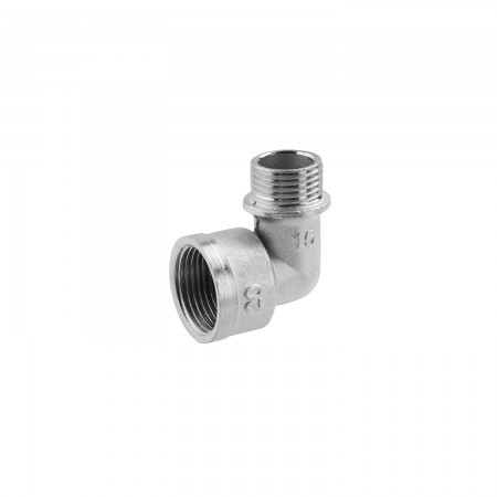 Кутник перехідний посилений LexLine 3/4 "х1/2" ВЗ нікельований НК0104-В