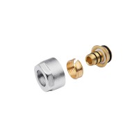 Евроконус металлопластиковый Karro 16х3/4" РВ никелированный KR-1036
