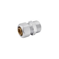 Муфта металопластикова Karro 20х3/4" РЗ нікельована KR-0513