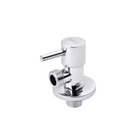 Кран приладовий для підключення Karro 1/2"х1/2" ПН хромований KR-3110