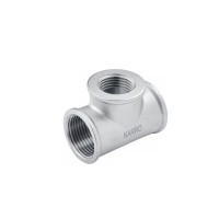 Трійник перехідний Karro 3/4"х1/2"х3/4" ВВВ нікельований KR-3213