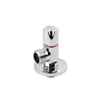Кран приладовий для підключення Karro 1/2"х1/2" ЗЗ хромований KR-3112