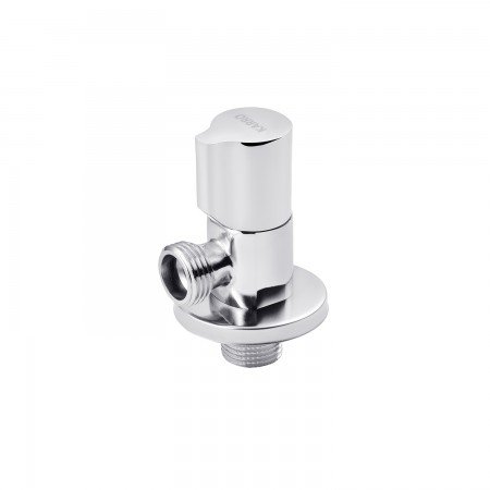 Кран приладовий для підключення Karro 1/2"x1/2" ЗЗ хромований KR-3120 New