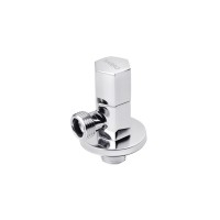 Кран приладовий для підключення Karro 1/2"х1/2" ЗЗ хромований KR-3121