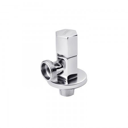 Кран приладовий для підключення Karro 1/2"х3/4" ЗЗ хромований KR-3121