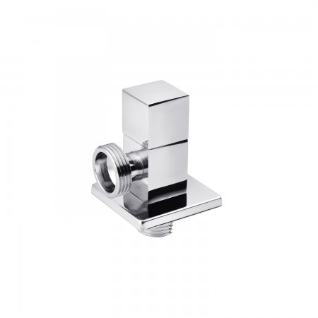 Кран приладовий для підключення Karro 1/2"х3/4" ЗЗ хромований KR-3122