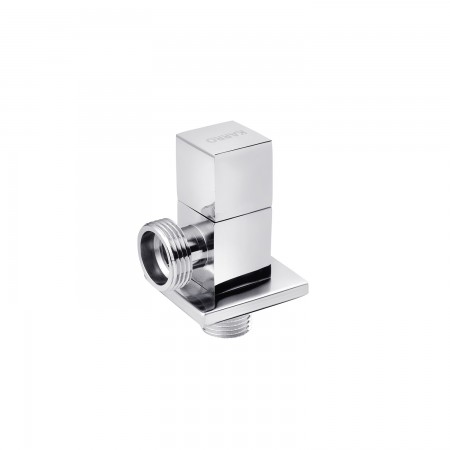Кран приладовий для підключення Karro 1/2"х3/4" ЗЗ хромований KR-03122А
