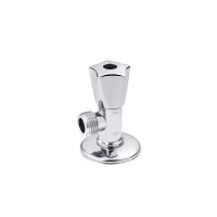 Кран приладовий для підключення Karro 1/2"х1/2" ЗЗ хромований KR-3125