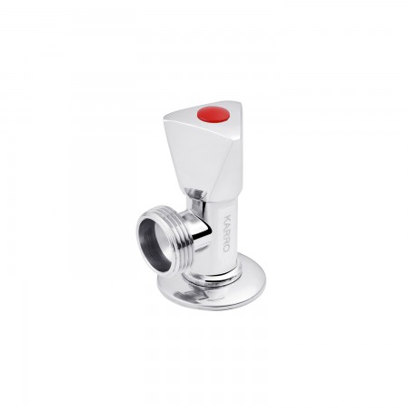 Кран приладовий для підключення Karro 1/2"х3/4" ЗЗ хромований KR-3125