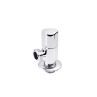 Кран приладовий для підключення Karro 1/2"х1/2" ЗЗ хромований KR-3126 New