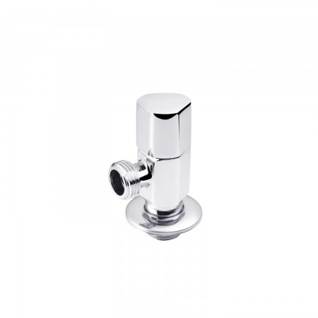 Кран приладовий для підключення Karro 1/2"х1/2" ЗЗ хромований KR-3126 New