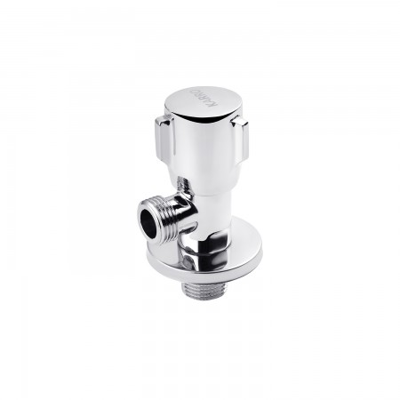 Кран приборный для подключения Karro 1/2"х1/2" НН хромированный KR-3127