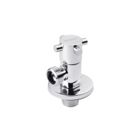 Кран приладовий для підключення Karro 1/2"х1/2" ЗЗ хромований KR-3128