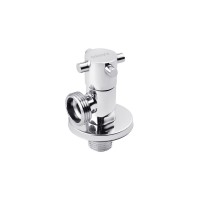 Кран приладовий для підключення Karro 1/2"х3/4" ЗЗ хромований KR-3128
