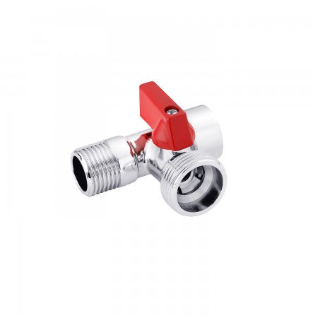 Кран приладовий для підключення магістральний Karro 1/2"х3/4"х1/2" ВЗЗ хромований KR-3144