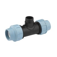 Трійник ПЕ SantehPlast 90х4"х90 РЗ