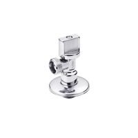 Кран приладовий для підключення Karro 1/2"х1/2" ЗЗ хромований KR-5001
