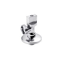 Кран приладовий для підключення Karro 1/2"х3/4" ЗЗ хромований KR-5001