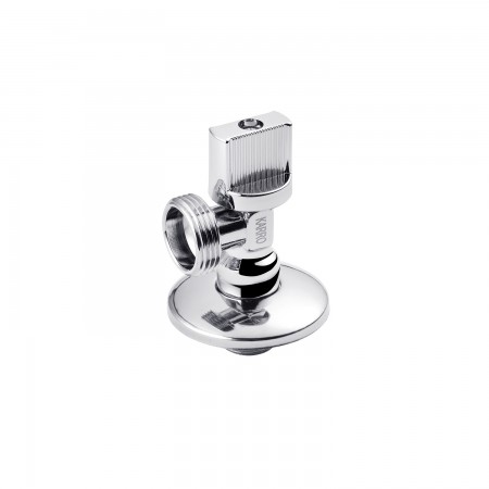 Кран приладовий для підключення Karro 1/2"х3/4" ЗЗ хромований KR-5001