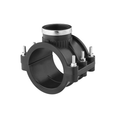 Седловая врезка ПЭ SantehPlast 125х1 1/2" Седловая врезка ПЭ SantehPlast 125х1 1/2"