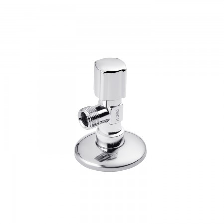 Кран приладовий для підключення Karro 1/2"х3/8" ЗЗ хромований KR-3019