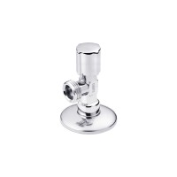 Кран приладовий для підключення Karro 1/2"х1/2" ЗЗ хромований KR-3019