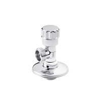 Кран приладовий для підключення Karro 1/2 "х1/2" ЗЗ хромований KR-3020