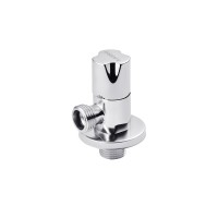 Кран приладовий для підключення Karro 1/2"х1/2" ЗЗ  хромований KR-03112А