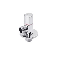 Кран приладовий для підключення Karro 1/2"х1/2" ЗЗ хромований KR-3115