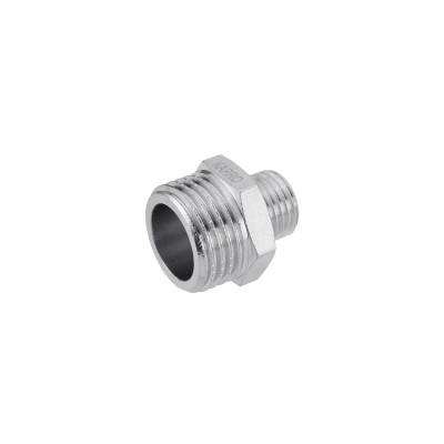 Ниппель переходной Karro 1/2"х1/4" НН никелированный KR-3114 Ниппель переходной Karro 1/2"х1/4" НН никелированный KR-3114
