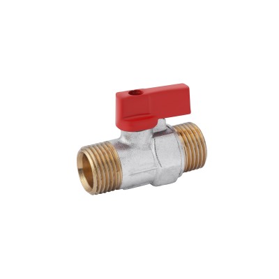 Кран шаровой Karro "Standart" 1/2" НН "Mini" PN30 ручка, никелированный Кран шаровой Karro "Standart" 1/2" НН "Mini" PN30 ручка, никелированный