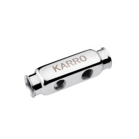 Колектор Karro на 2 виходи 1"х1/2" РВ нержавіюча сталь KR-1003