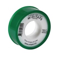 Фум-стрічка 13,2м Miditape (12mm x 0,1mm) + 10%, Щільність 0,35 г/см?
