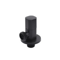 Кран приладовий для підключення Karro 1/2"х1/2" ЗЗ чорний KR-3123-1B
