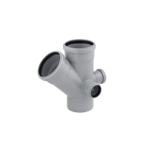 Крестовина двухплоскостная Rozma для внутренней канализации  110х110/45°+2x50/90°(CV030233)
