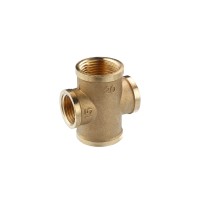 Хрестовина посилена перехідна LexLine 3/4''х1/2''х3/4 "х1/2" ВВВВ латунна УК4606-В