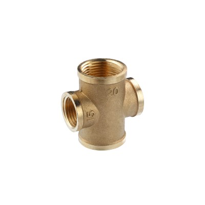 Крестовина усиленная переходная LexLine 3/4''х1/2''х3/4"х1/2" ВВВВ латунная УК4606-В Крестовина усиленная переходная LexLine 3/4''х1/2''х3/4"х1/2" ВВВВ латунная УК4606-В