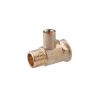 Трійник посилений LexLine 1/2 "х1/2''хМ10 ЗВВ латунний УК0243-В