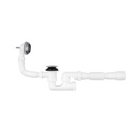 Сифон для ванни Agua BS05K 1 1/2"х40/50 мм із системою Сlick-Сlack, з переливом та ревізією