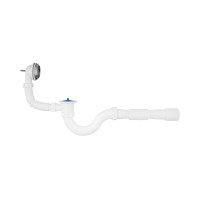 Сифон для ванни Agua BS02 1 1/2 "х40/50 мм прямоточний, з переливом в категорії Сифони для ванн і глибоких душових піддонів