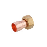 Муфта мідна з накидною гайкою Karro Ду15x1/2"