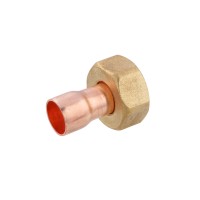 Муфта мідна з накидною гайкою Karro Ду18x1/2"