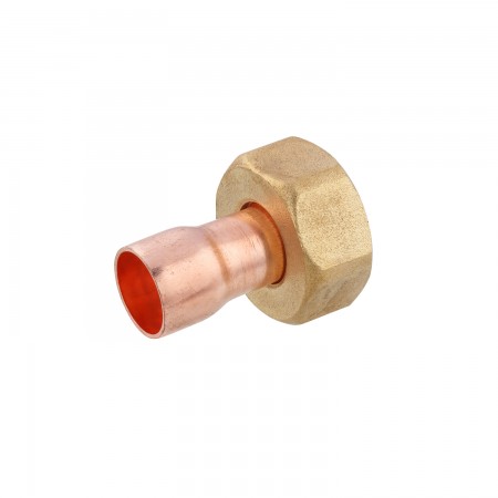 Муфта мідна з накидною гайкою Karro Ду18x1/2"