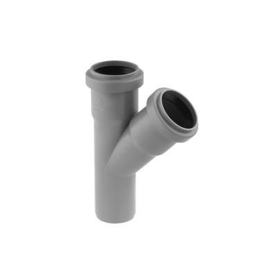 Тройник Rozma для внутренней канализации 40х40/45°(CV034272) Тройник Rozma для внутренней канализации 40х40/45°(CV034272)