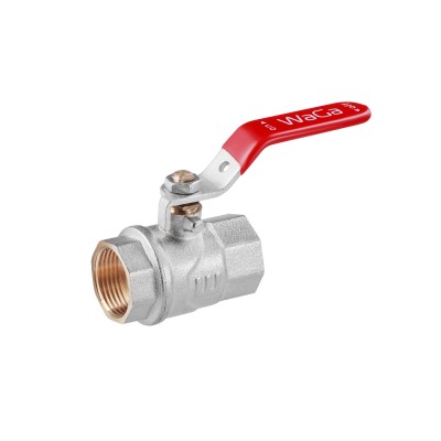 Кран шаровой WaGa 3/4" ВВ PN40 ручка, никелированный Кран шаровой WaGa 3/4" ВВ PN40 ручка, никелированный