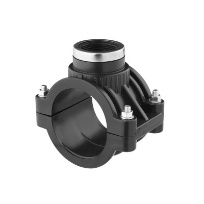 Седловая врезка ПЭ SantehPlast 90х1 1/2" Седловая врезка ПЭ SantehPlast 90х1 1/2"