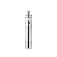 Насос глубинный шнековый Agua 4S QGD2,1-80-0,37 Hmax 80 м Qmax 35 л/мин P 370 Вт со встроенным конденсатором