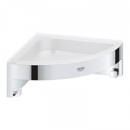 Полка для душа Grohe QuickFix Start Cube угловая с крючками 41106000