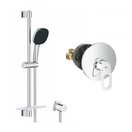 Душевая система Grohe Bauloop+гарнитур Vitalio Comfort 11+подключение Vitalio 2908026929(CV036740)